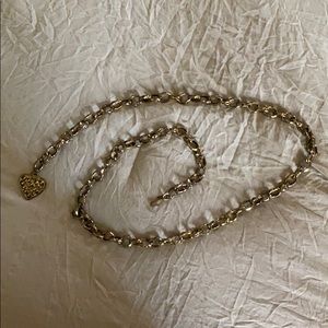 Antique gold chain link belt